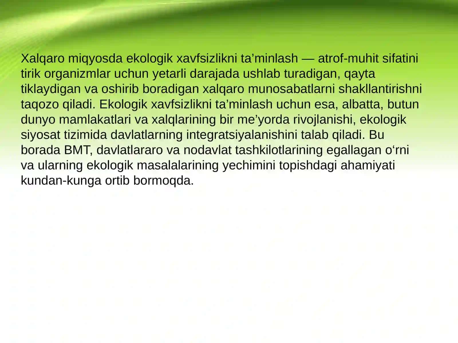 Ekologik iqtisodiyot va atrof- muhit 3