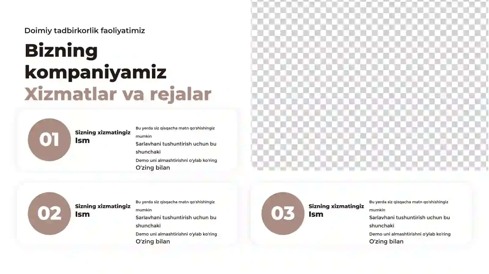 Zamonaviy Kompaniya Profili va Faoliyati Taqdimoti (12 Slayd) 3
