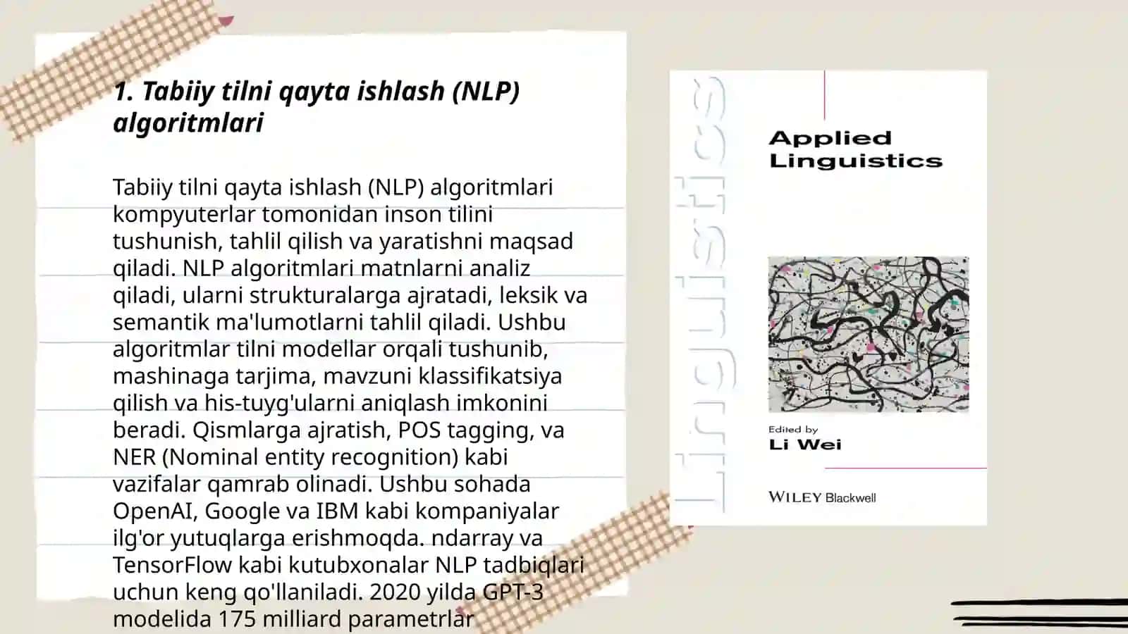 Kompyuter lingvistikasida modellashtirish 3