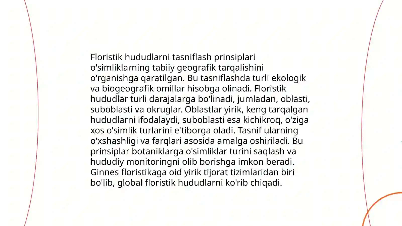 Floristik, faunistik va biotik regionlarni ajratish prinsiplari va ularning tartibi 3