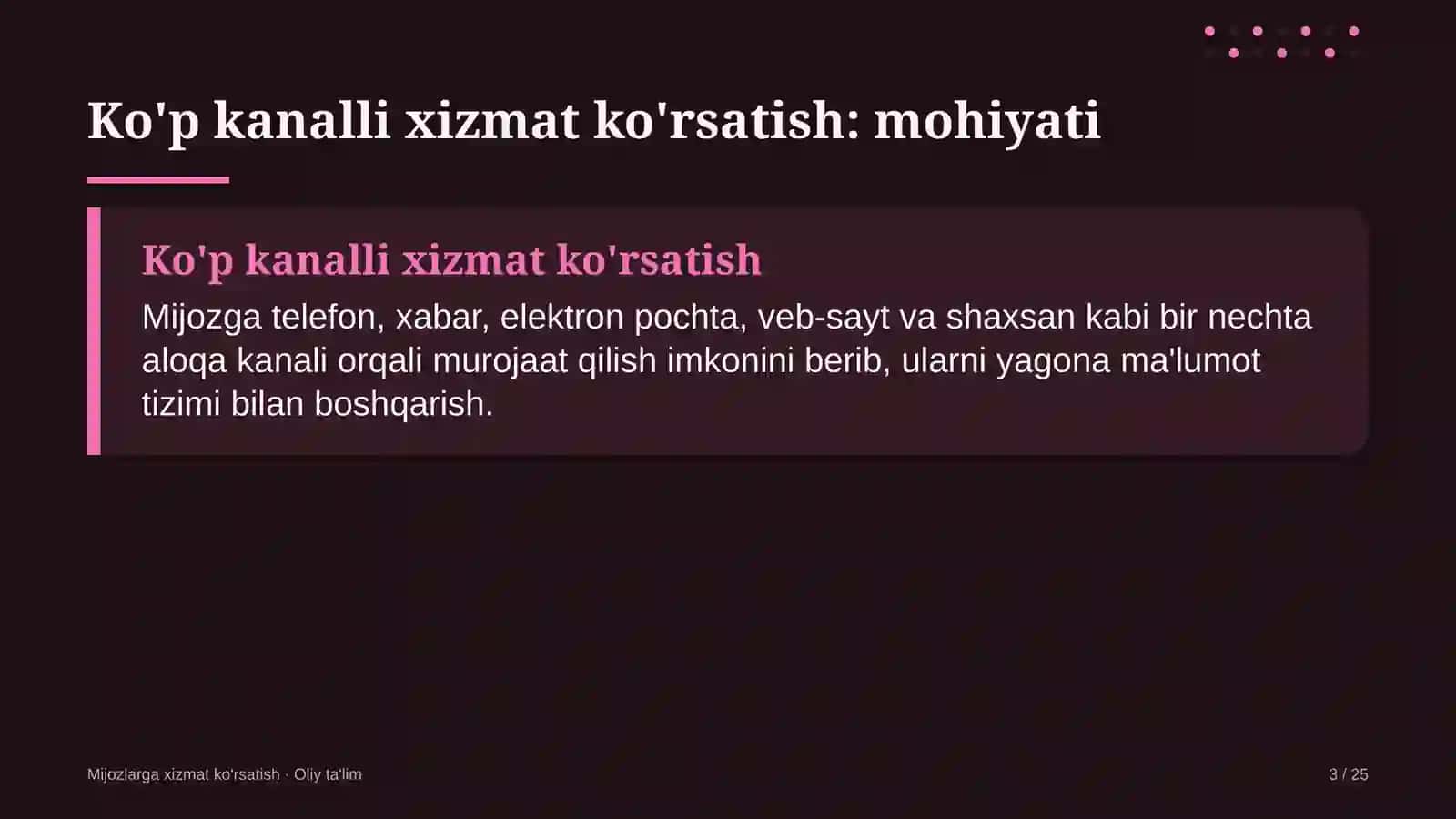 spa salonlarda ko'p kanalli xizmat ko'rsatishni yo'lga qo'yish 3207 3