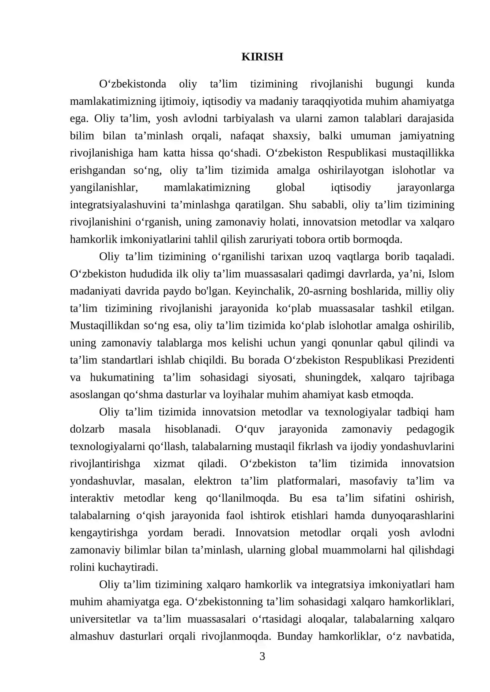 O'zbekistonda oliy taʼlim tizimining rivojlanishi 3