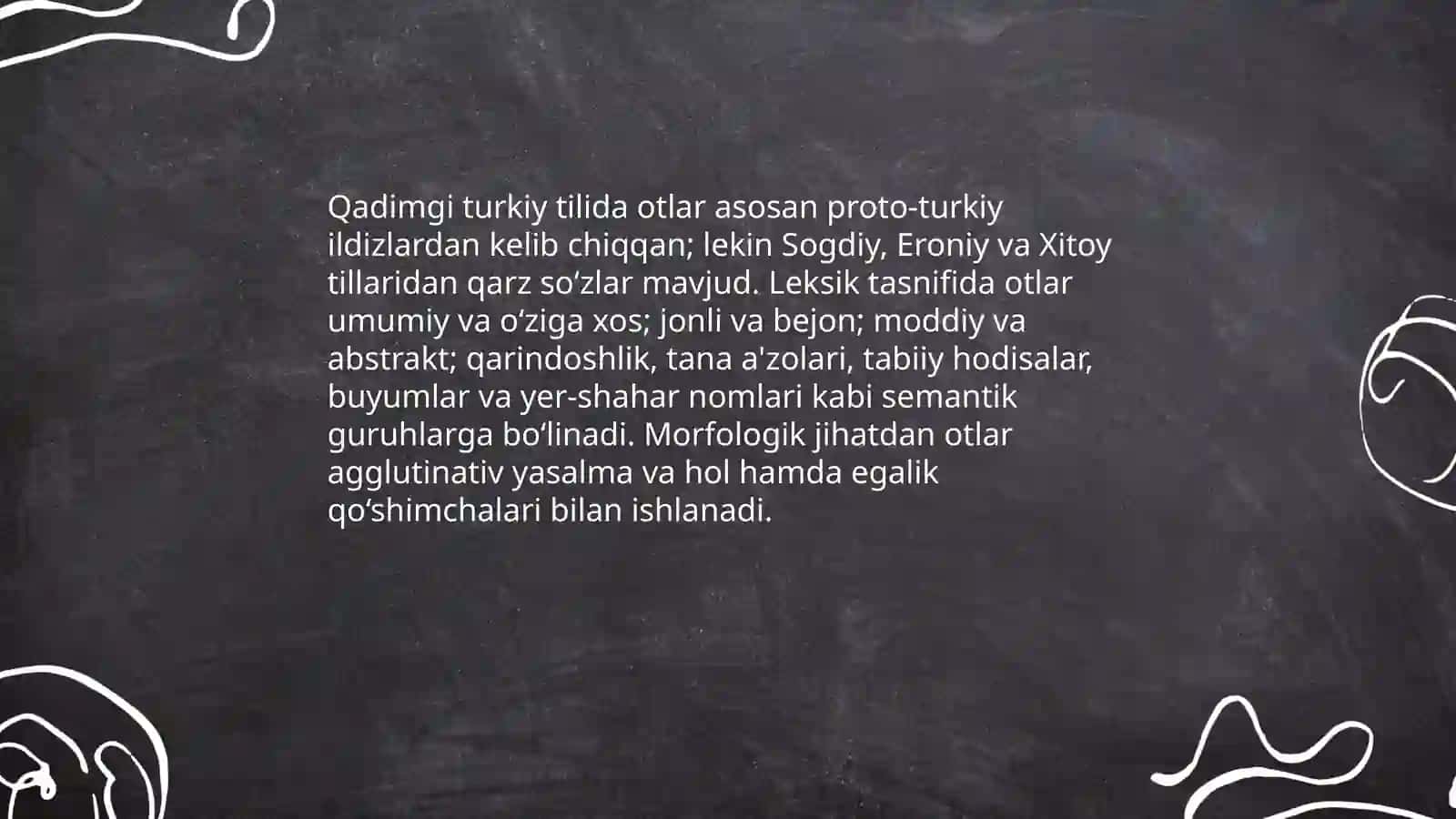 Qadimgi turkiy tilda sòz turkumlari 3