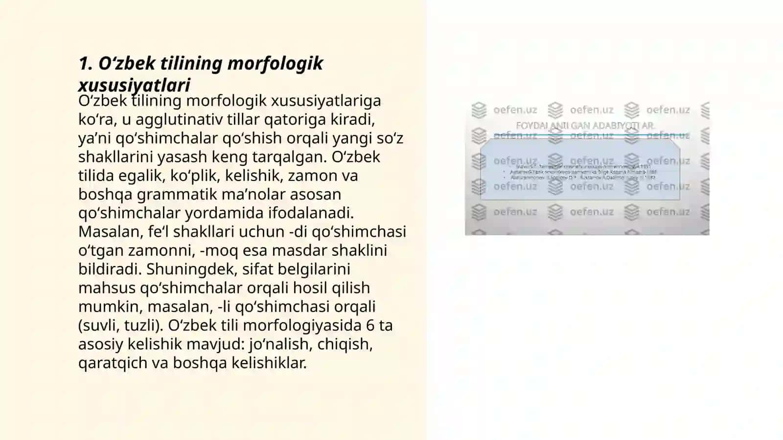 Oʻzbek va turk tillarining morfologik xususiyatlari 3