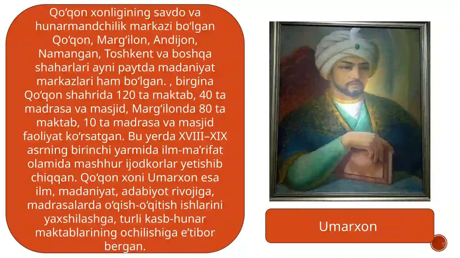 XVI-XIX asrlarda O‘zbek xonliklari davri madaniyati va san’ati 3