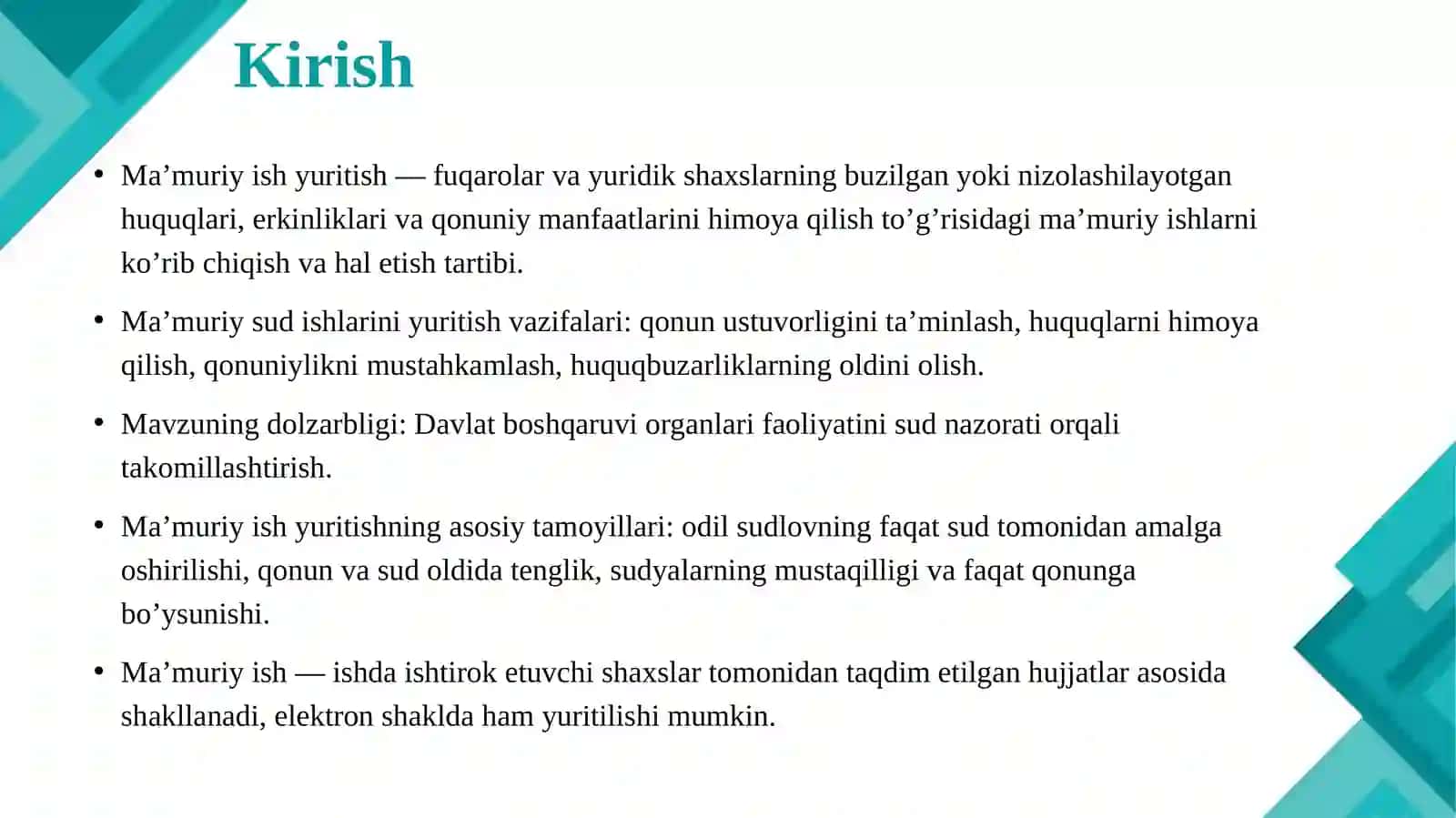 Ma’muriy ish yuritish 3