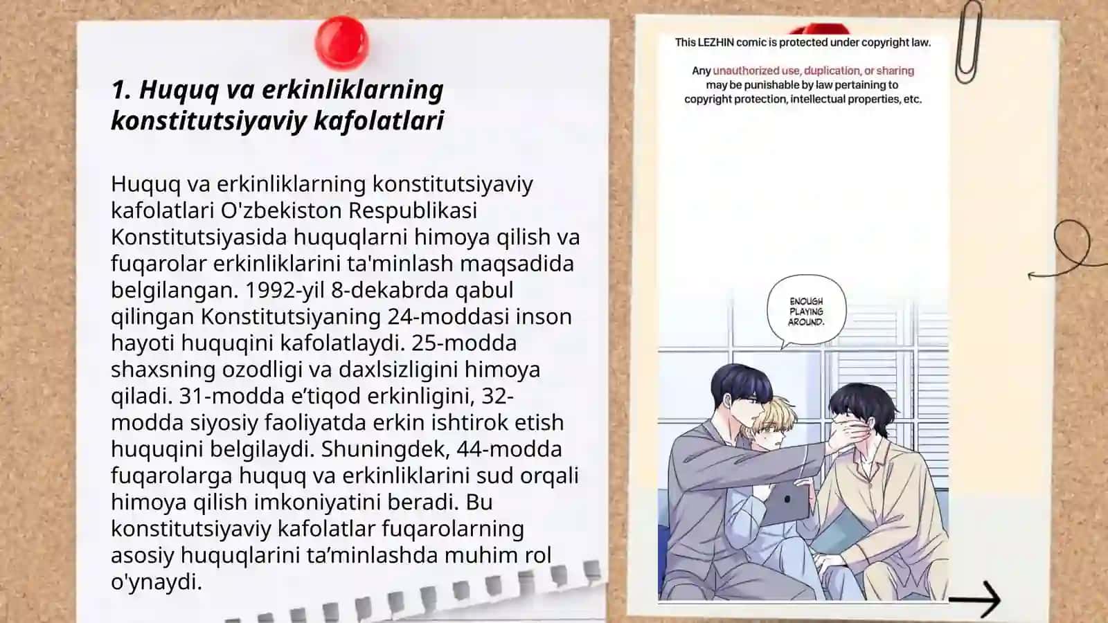 Huquq va erkinliklarning kafolatlari 3