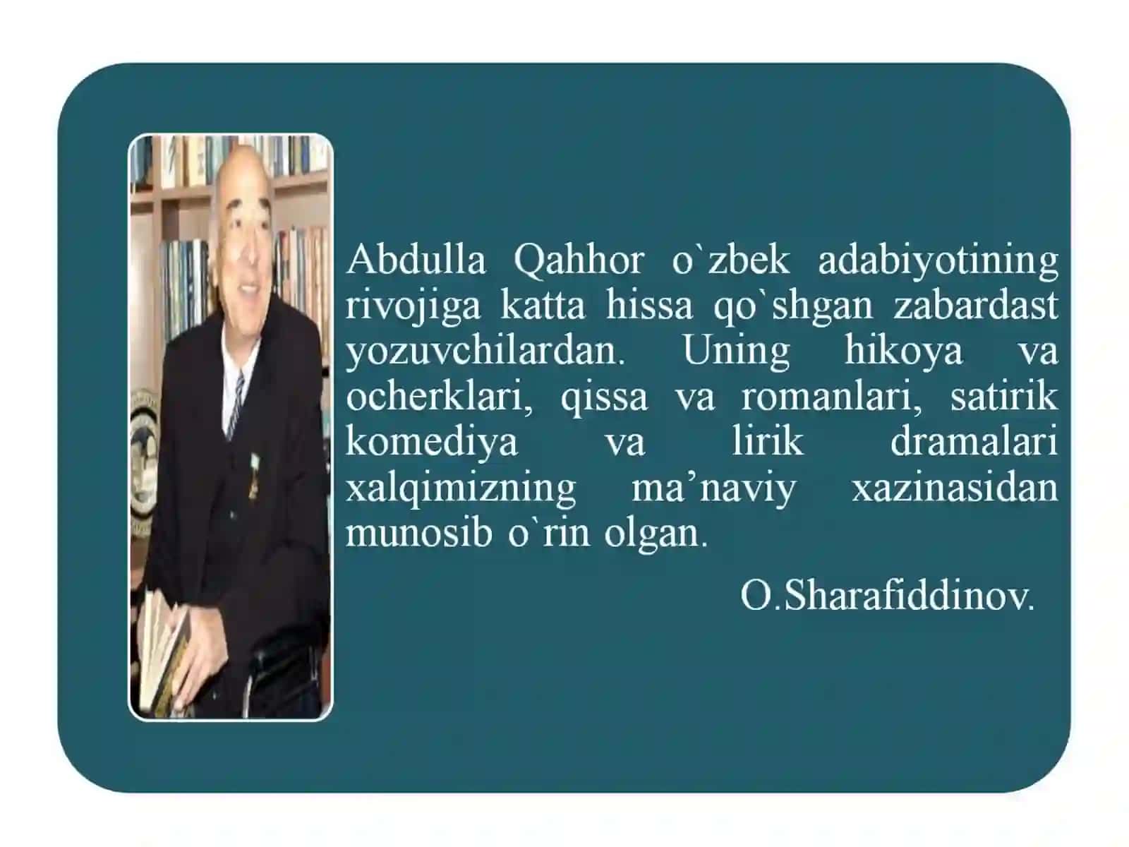 Abdulla Qahhor 3