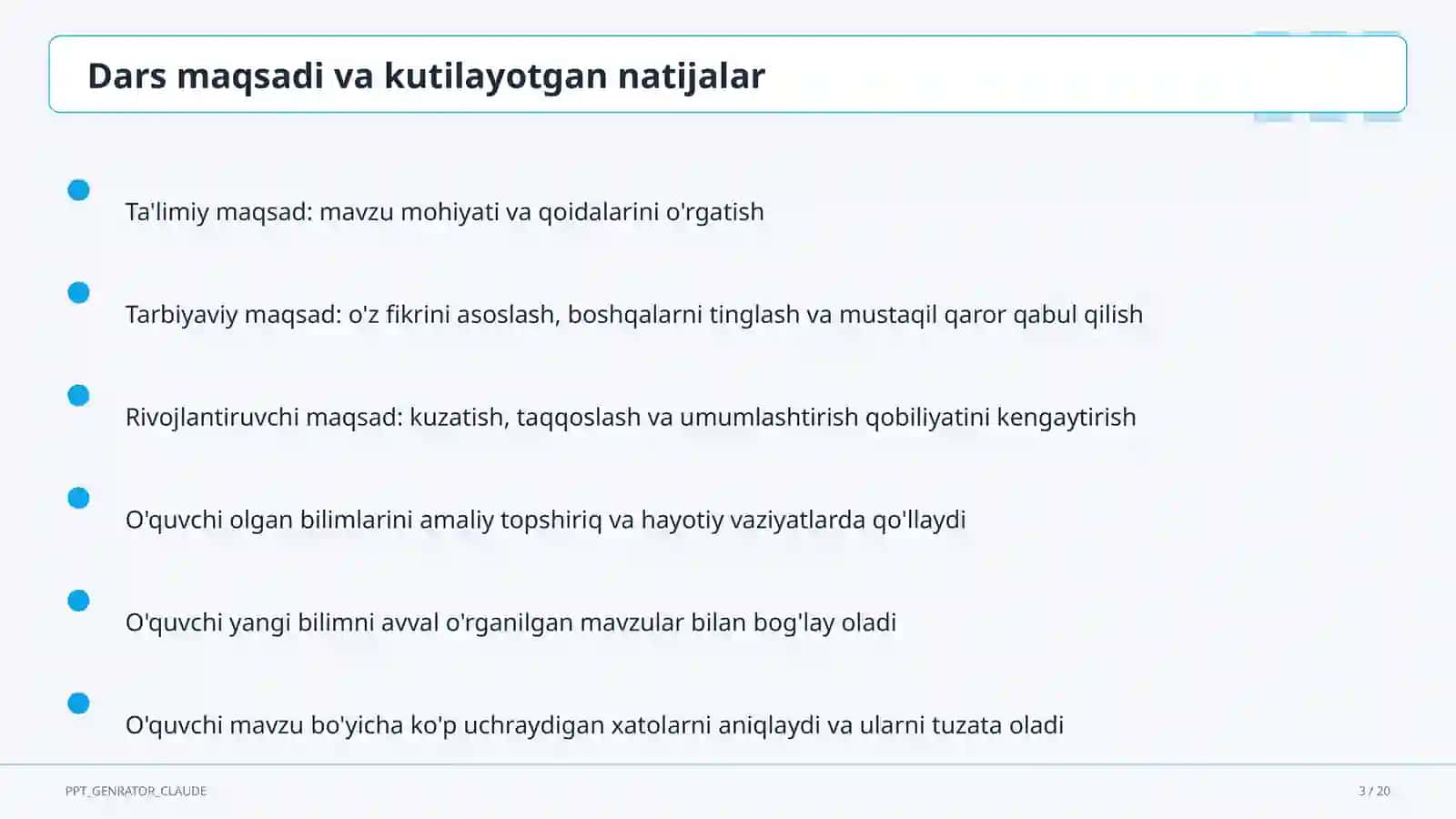 Texnologiya xonasida xavfsizlik qoidalari (5-sinf) 3