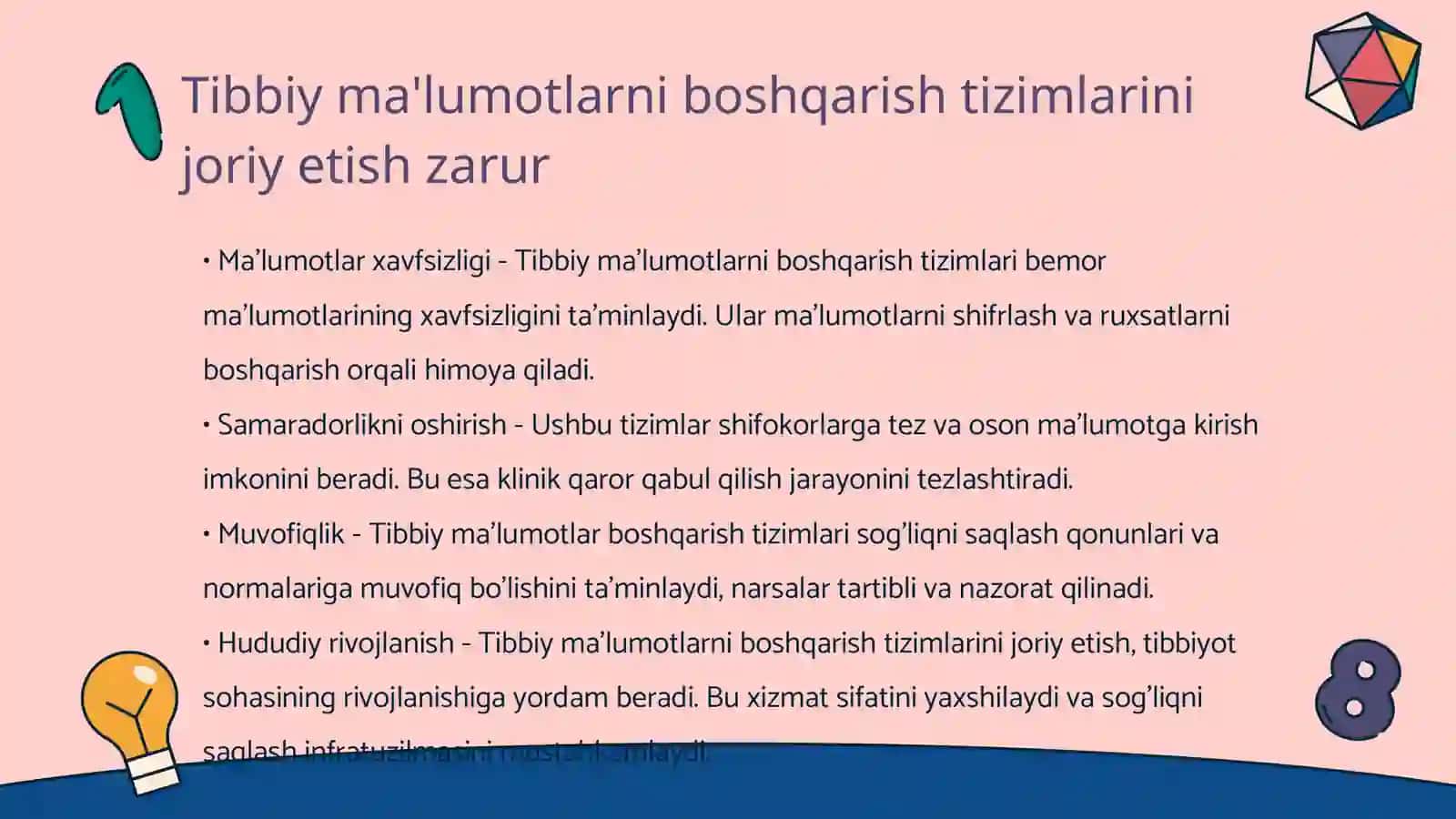 Tibbiyotdagi axborot texnologiyalari 3