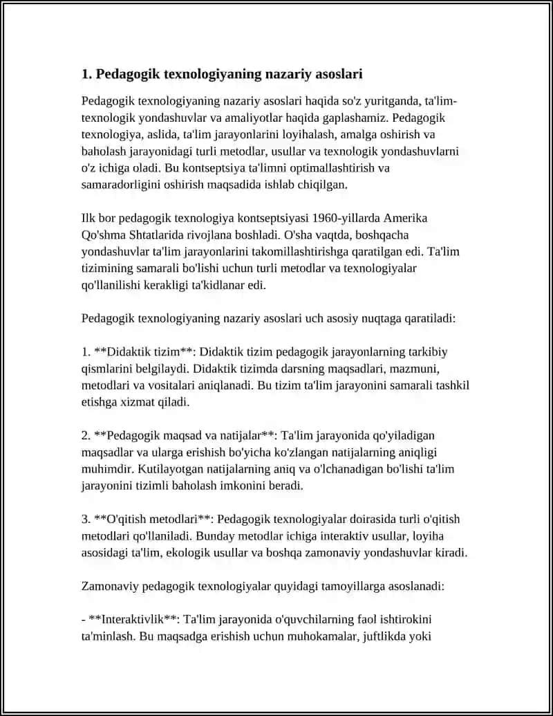 PEDAGOGIK OLIMLARNING “PEDAGOGIK TEXNOLOGIYA” TUSHUNCHASIGA TA’RIFLARI 3