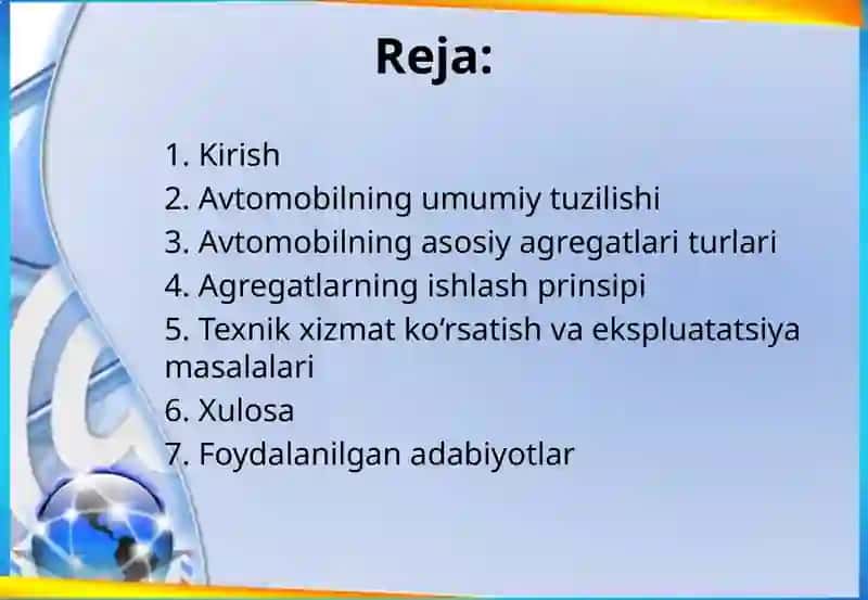 Avtomobilning asosiy aksessuarlari 3
