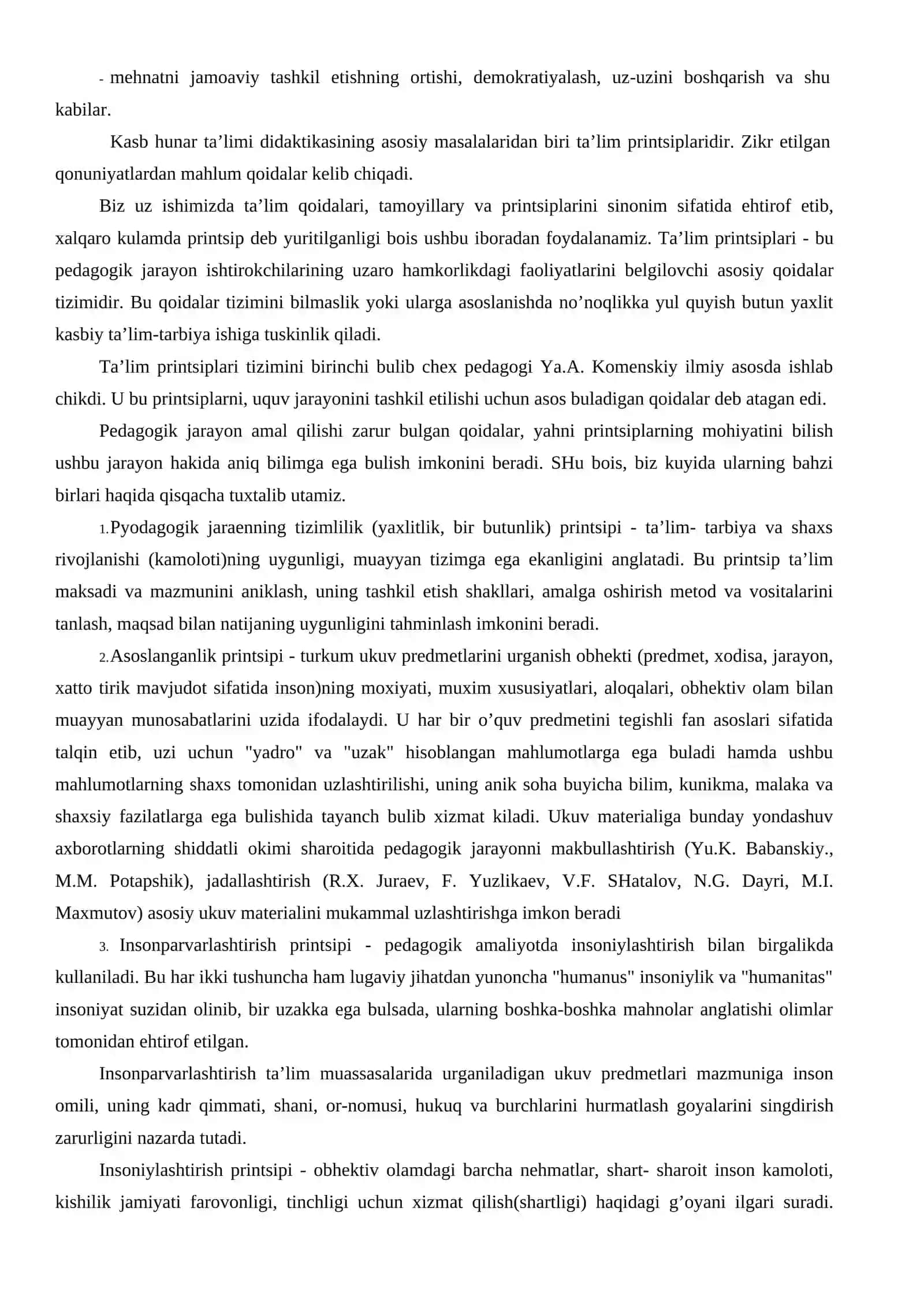 Kasbiy ta’limning qonunyatlari va tamoyillari 3