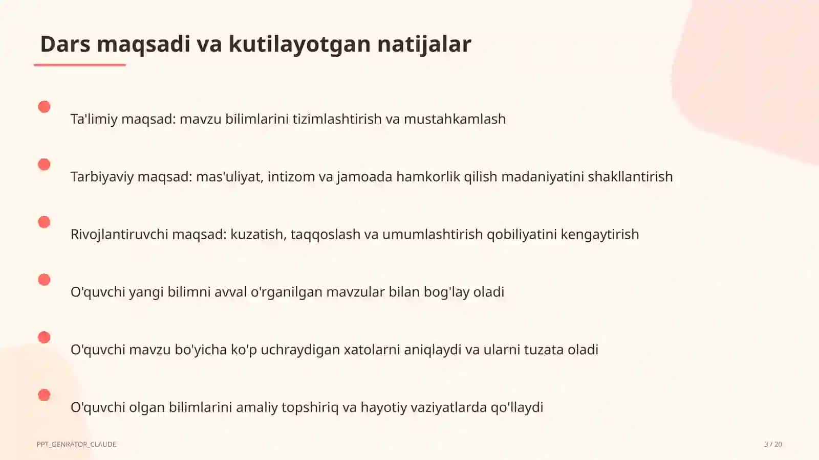 Natural ko'rsatkichli daraja va uning xossalari (7-sinf) 3
