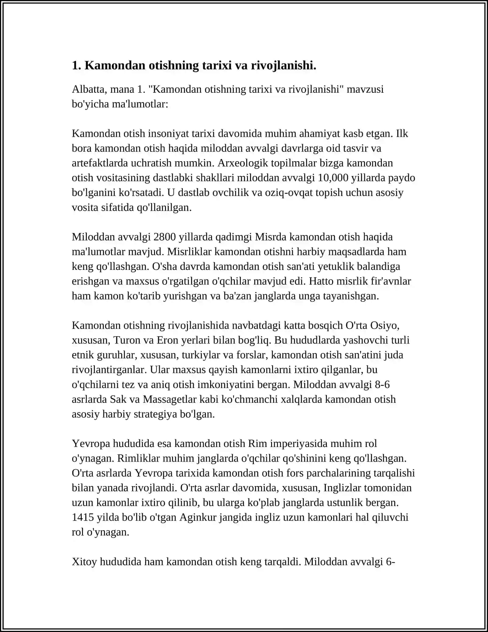 KAMONDAN OTISH MUSOBAQALARNI TASHKIL ETISH VA OʻTKAZISH 3