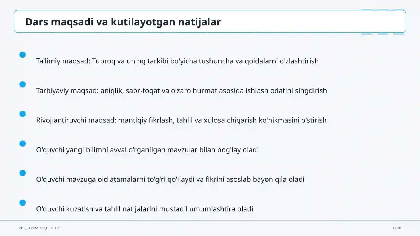 Tuproq va uning tarkibi (2-sinf) 3