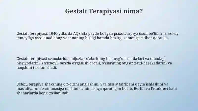 Gestalt Terapiyasi 3