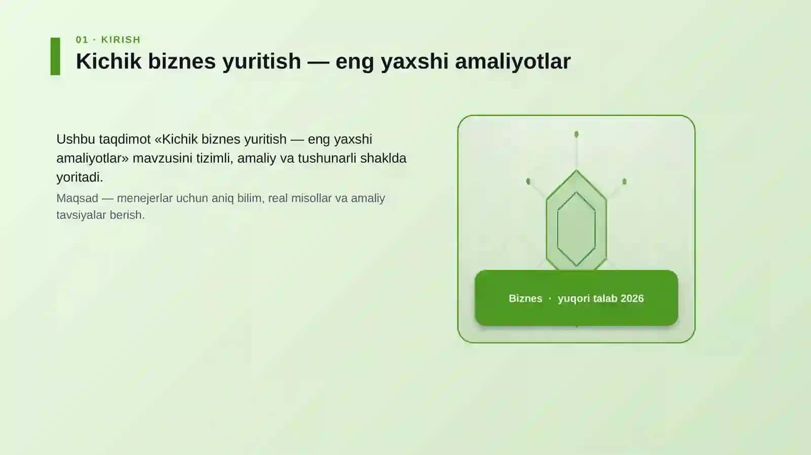 Kichik biznes yuritish — eng yaxshi amaliyotlar 3