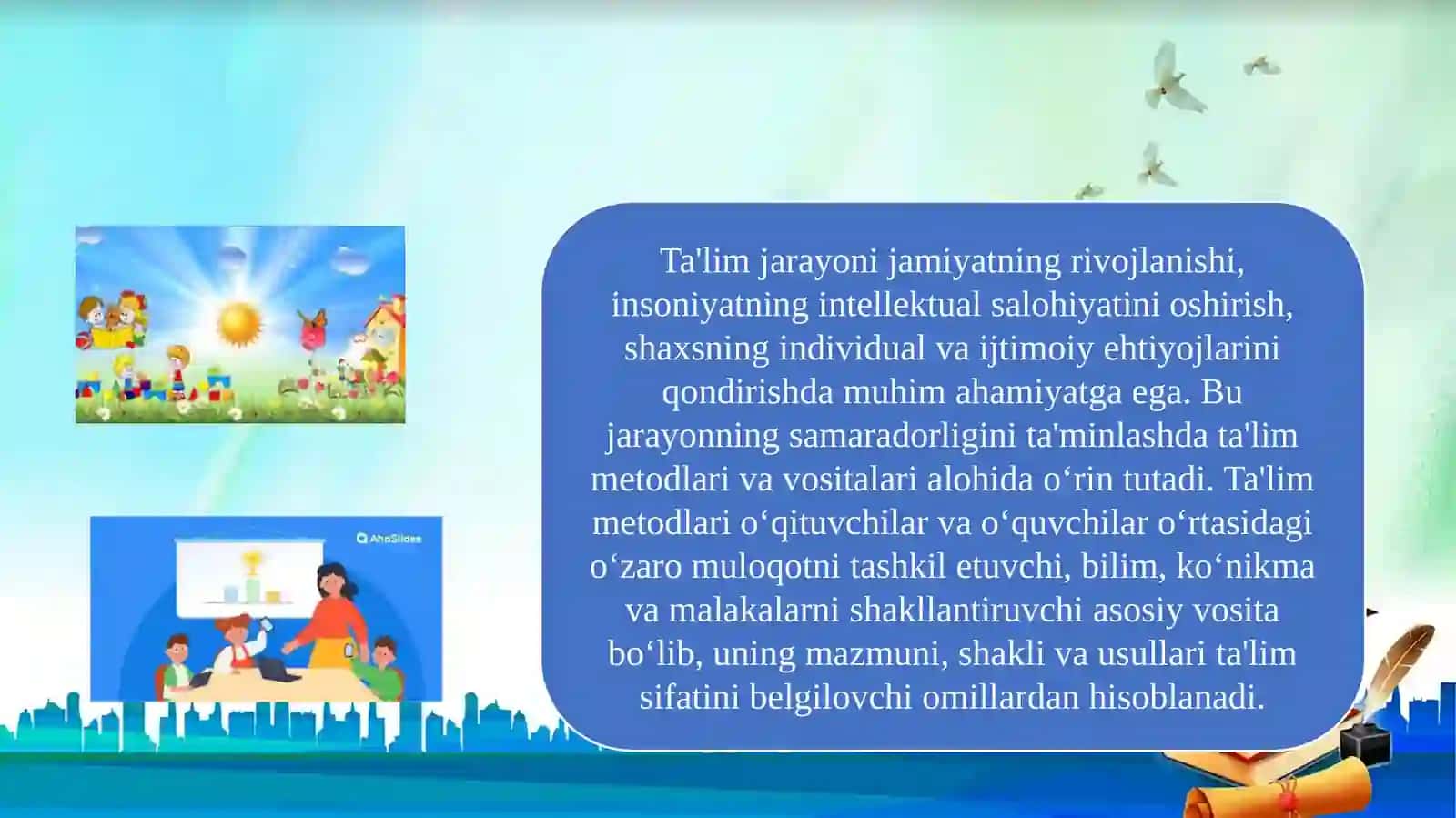 Ta'lim metodlari va vositalari 3
