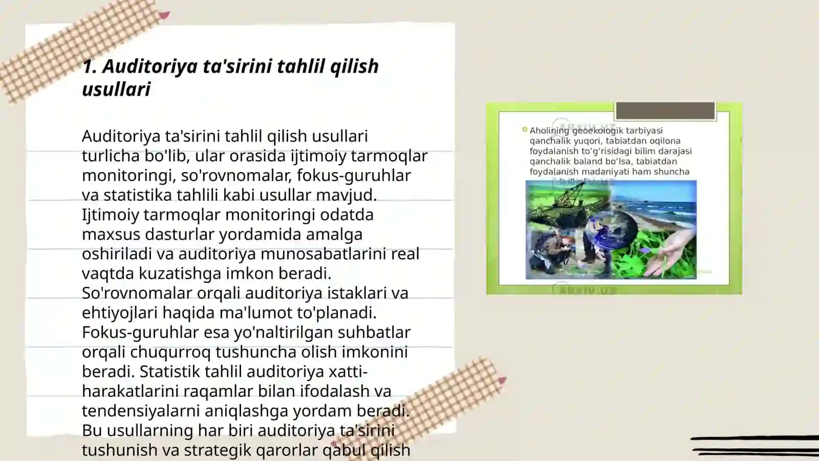 Medianing auditoriyaga ta'siri 3