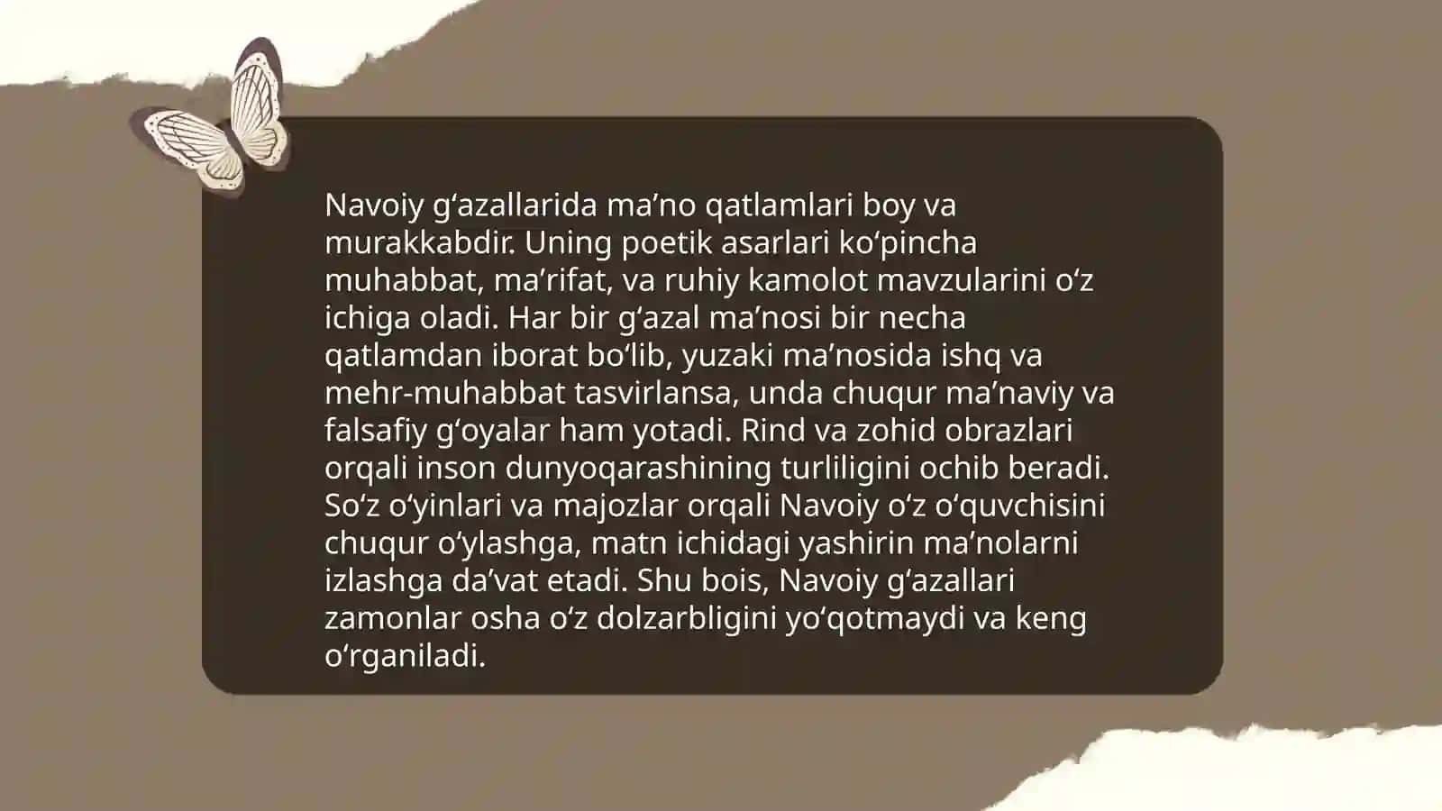 Navoiy poetikasi: G'azal poetikasi 3