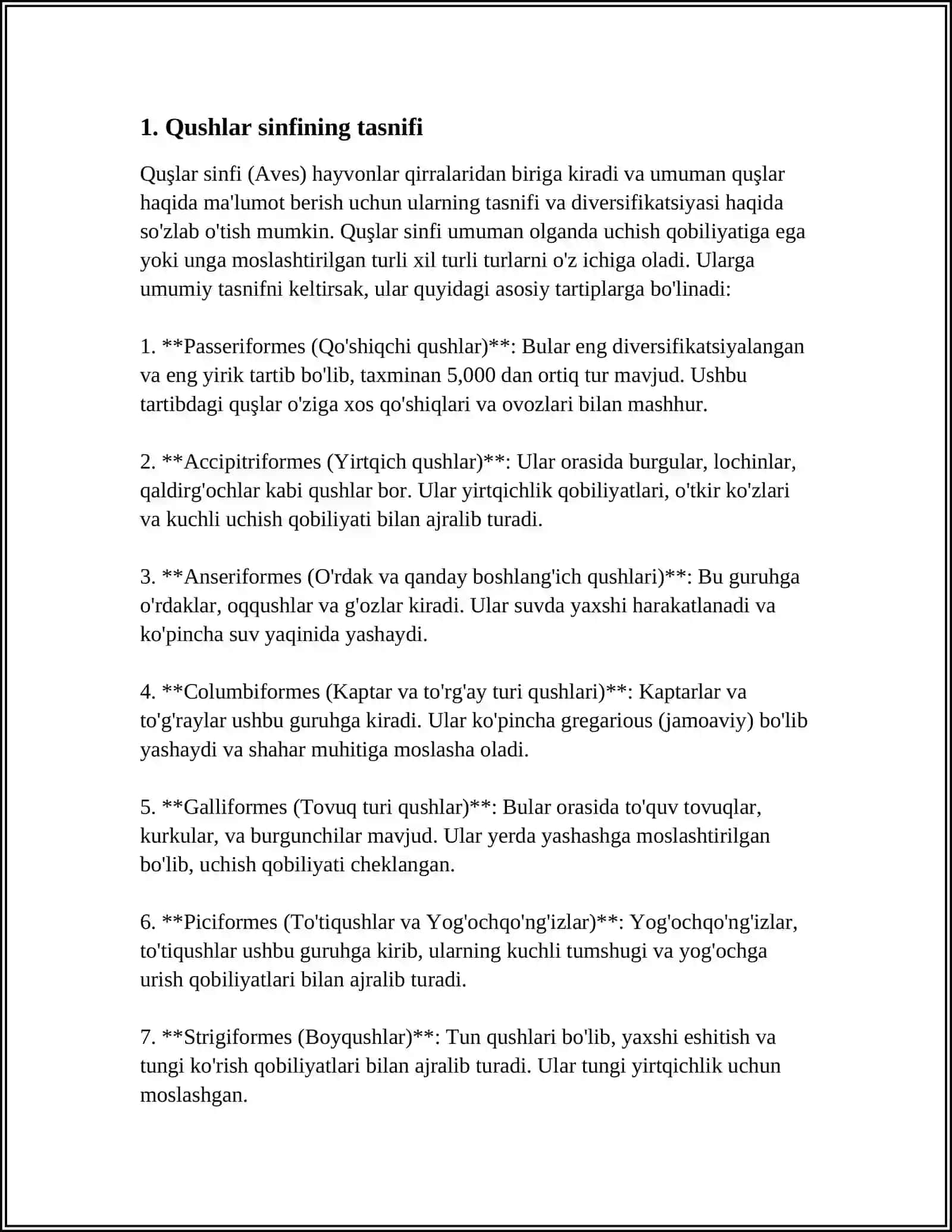 KATTA KOʻKRAKTOJLILAR TURKUMI HAQIDA 3