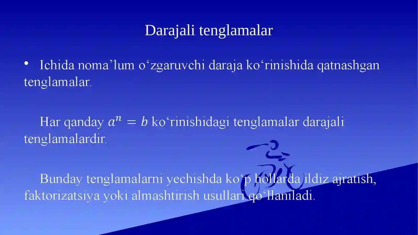 DARAJA QATNASHGAN TENGSIZLIKLAR VA TENGLAMALAR 3