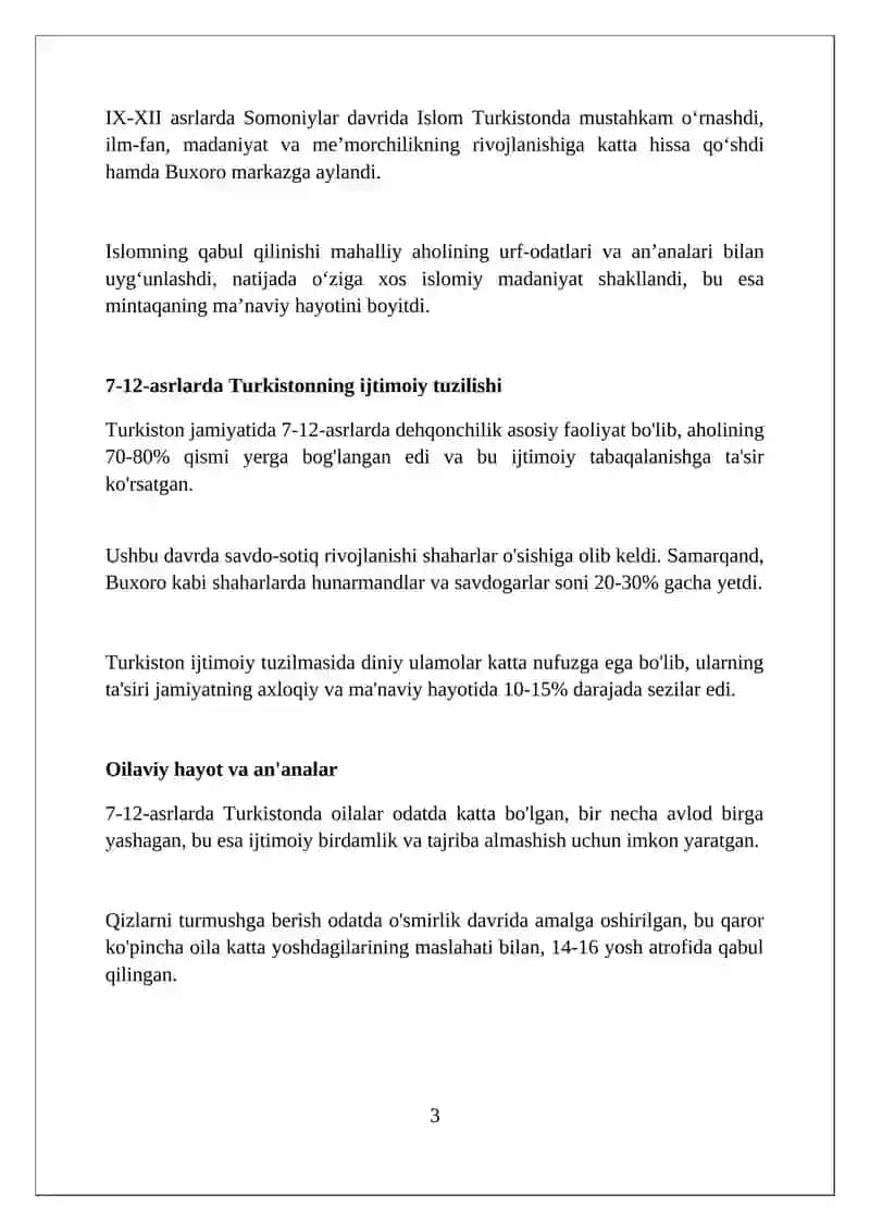 Turkistonda 7 12 asrlarda ijtimoiy hayot maorif tizimi va musulmon maktablarda talim 3