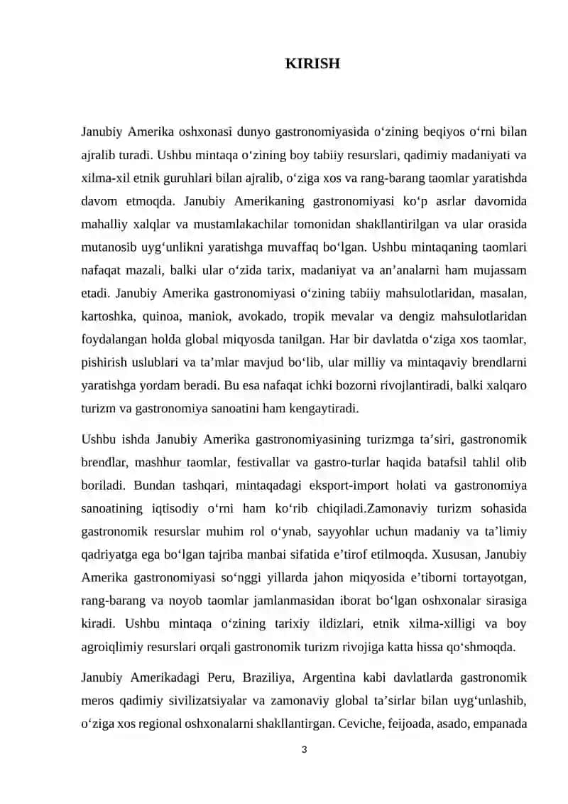 Janubiy amerika gastronomik holati 3