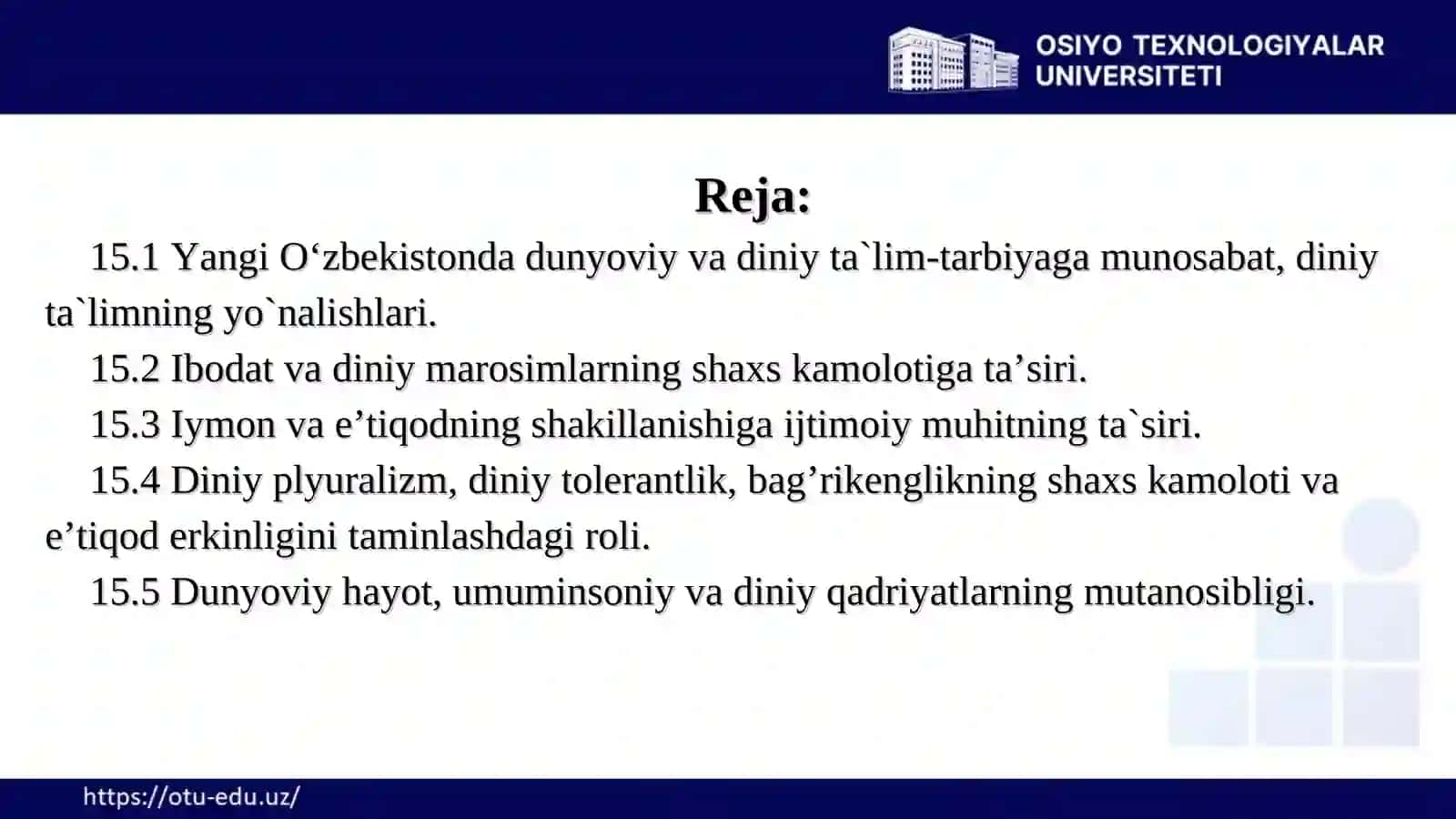 Duyoviy Bilimlar va Diniy E'tiqod Birligiga Erishishning Ahamiyati 3