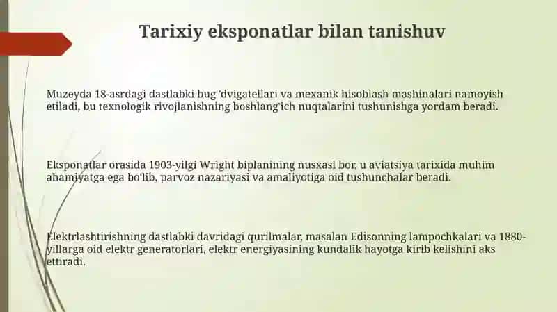 Tarixiy eksponatlar va texnologiya evolyutsiyasi 3