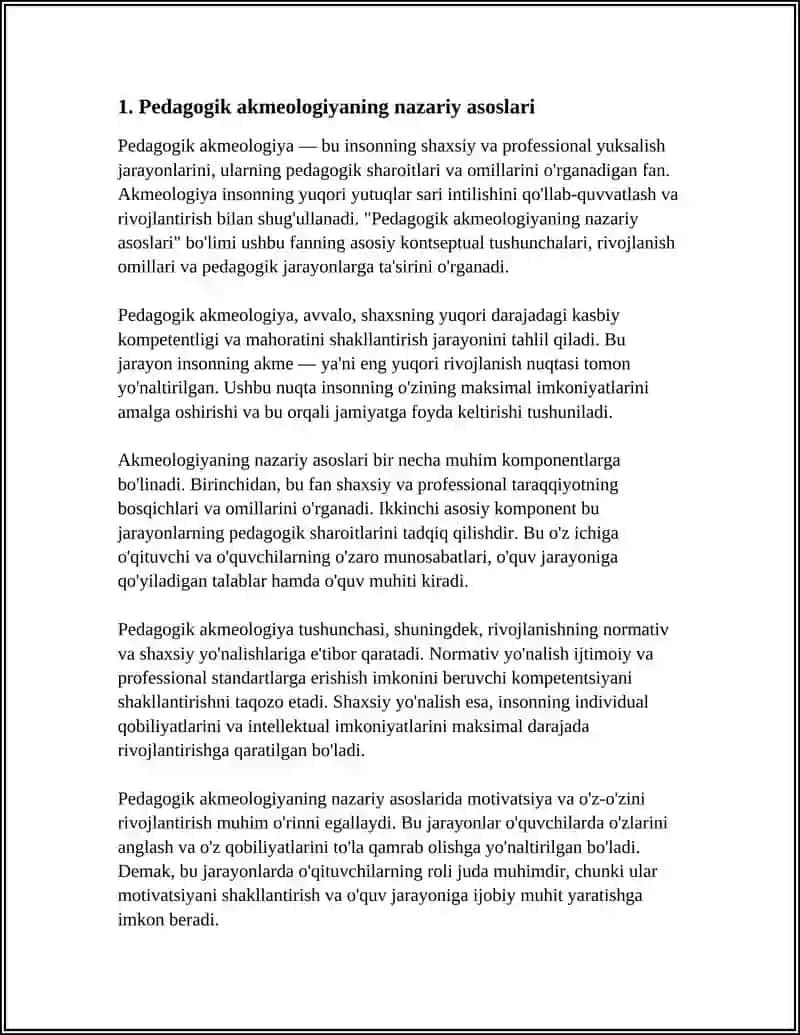 PEDAGAGIK AKMEOLOGIYA FANINING ASOSLARI 3