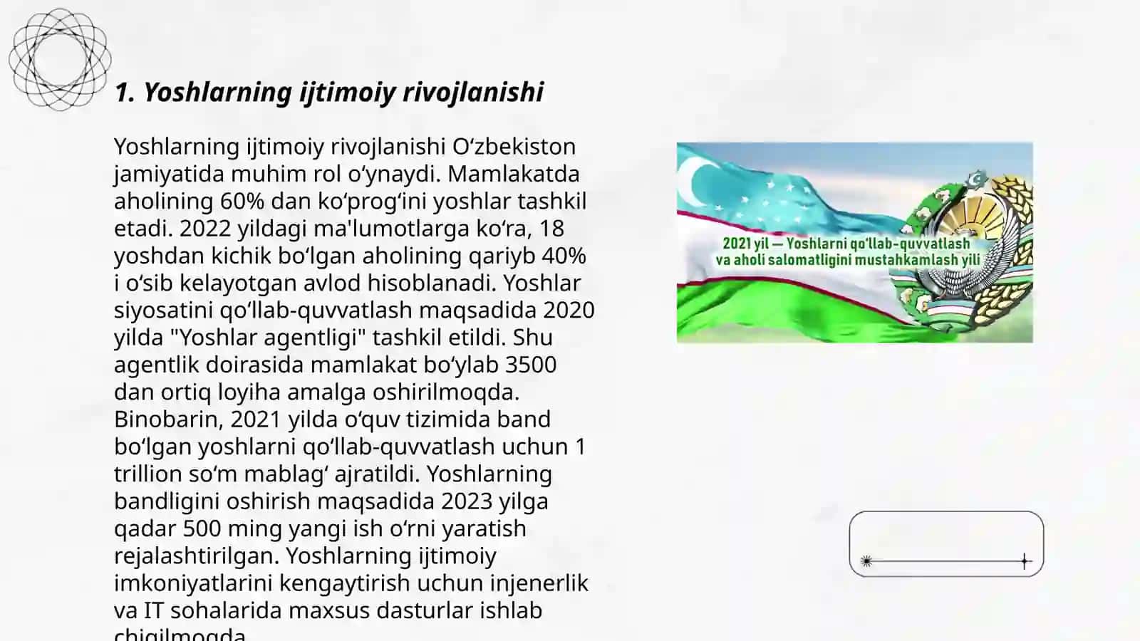 Yoshlarni ijtimoiy pedogogik qo'llab quvvatlash tizimi 3