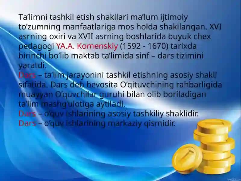 O'quv Faoliyatini Tashkil Qilish 3