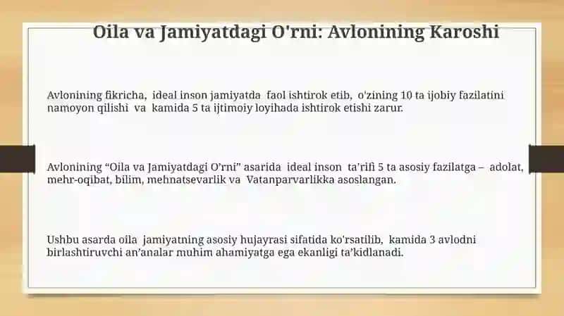 Avloniyning qarashlari 3