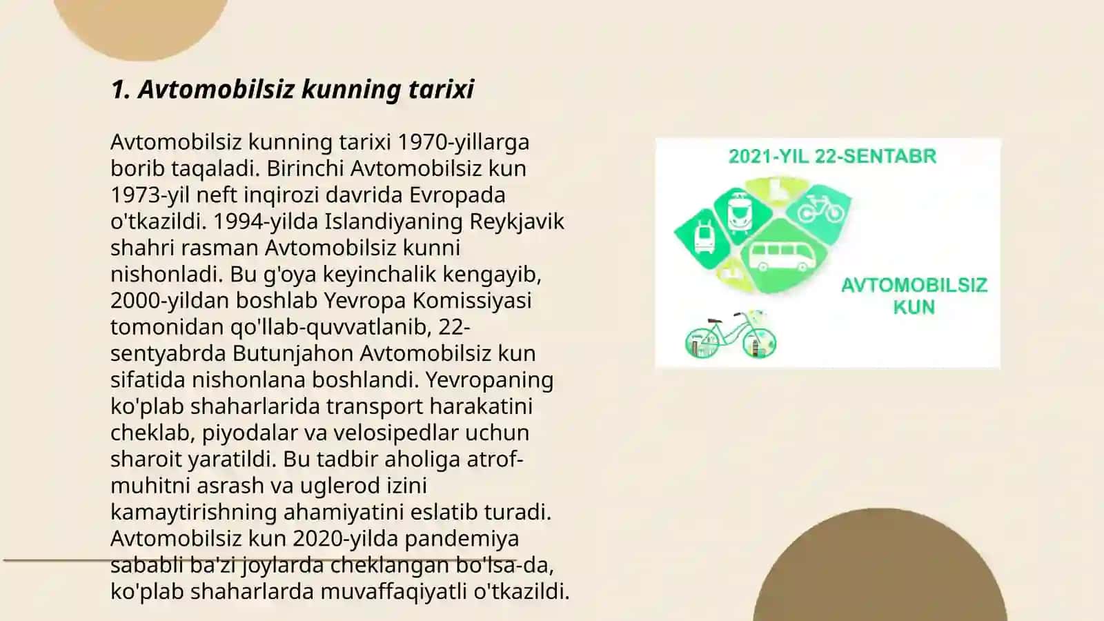 Avtomobilsiz kun 3