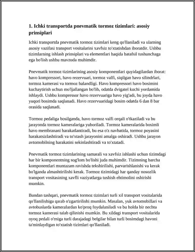 ICHKI TRANSPORTDA PNIVMATIK TIZIMLARDAN FOYDALANISH 3