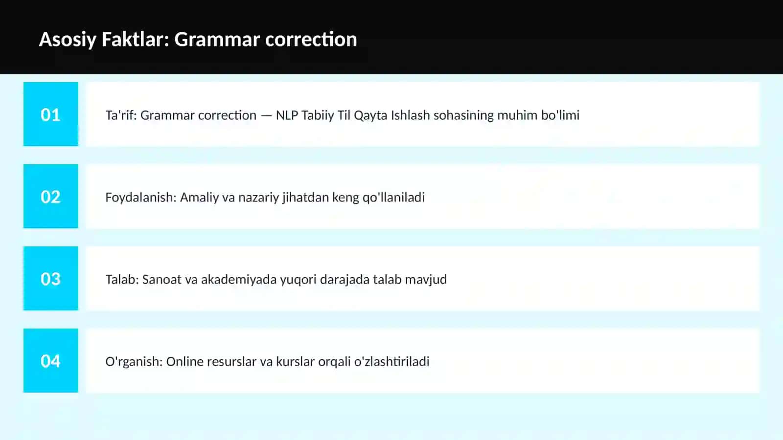 AI | NLP TABIIY TIL QAYTA ISHLASH 3