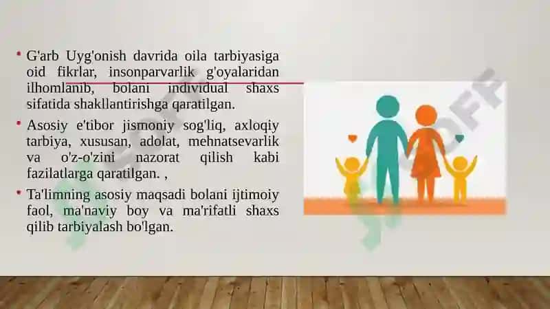 G‘arb uyg‘onish davrida oila tarbiyasiga doir shakllangan fikrlar. 3