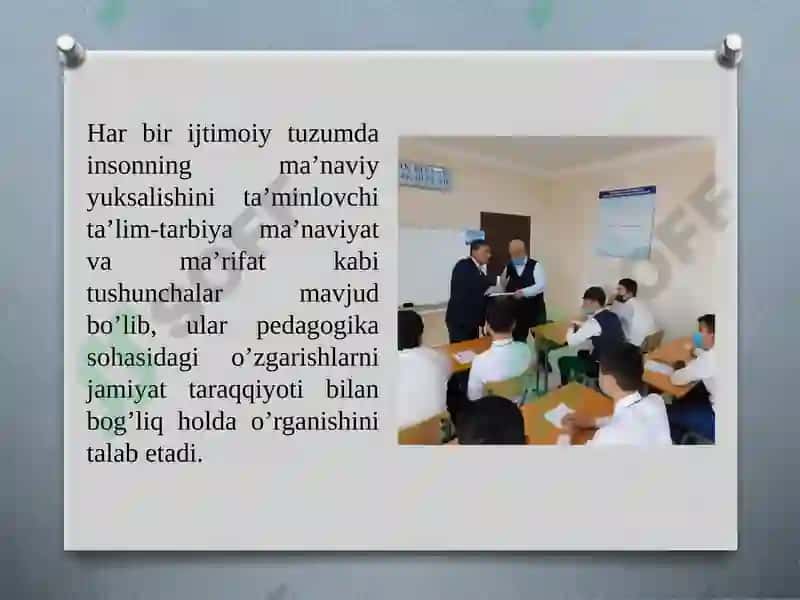 Pedagogik fikrlar taraqqiyoti va tarixiyligi – tayyor PPTX slayd (11 bet) 3