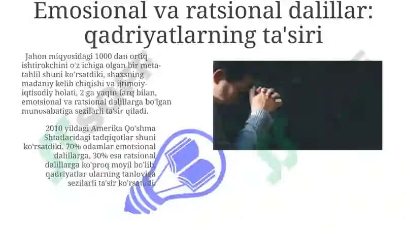 Argumentlash va qadriyatlar 3