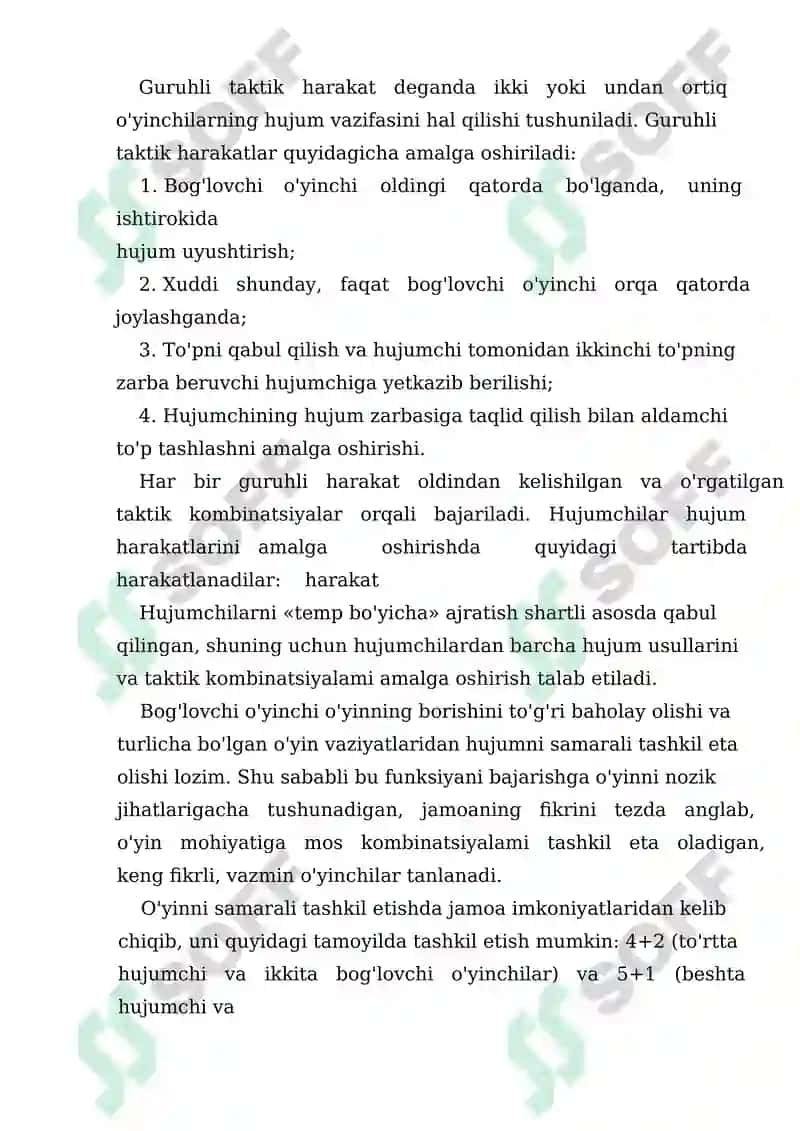 Guruh hujum taktikasiga o'rgatish 3