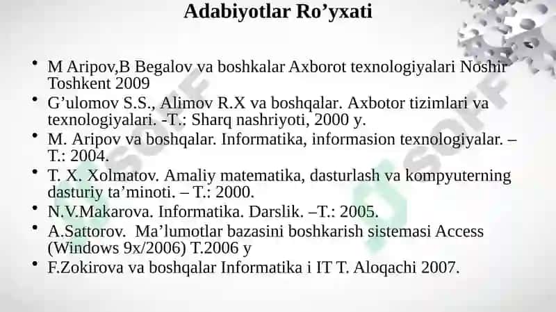 Axborot texnologiyalari tushunchasi va ularning turlari. Zamonaviy  axborot texnologiyalari va ularning jamiyat taraqqiyotidagi roli. 3