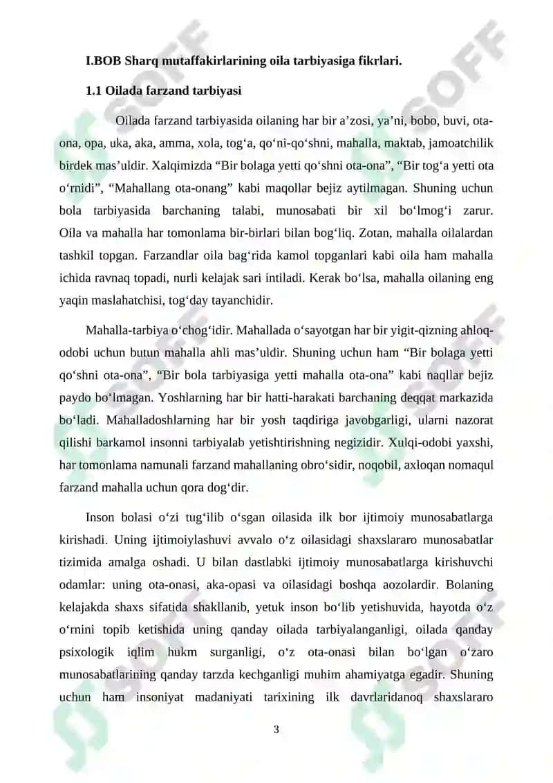 Sharq mutaffakirlarining oila tarbiyasiga fikrlari 3