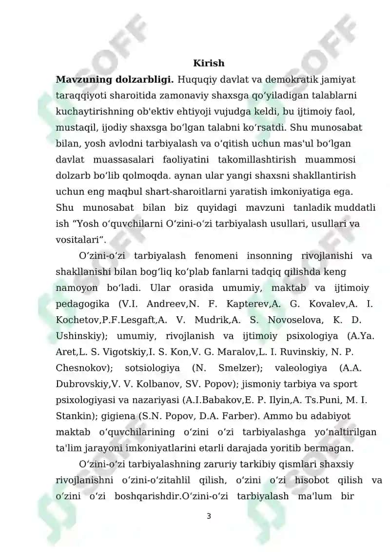 G. Ollport nazariyasi. O‘zini-o‘zi kamol toptirish qobiliyati. 3