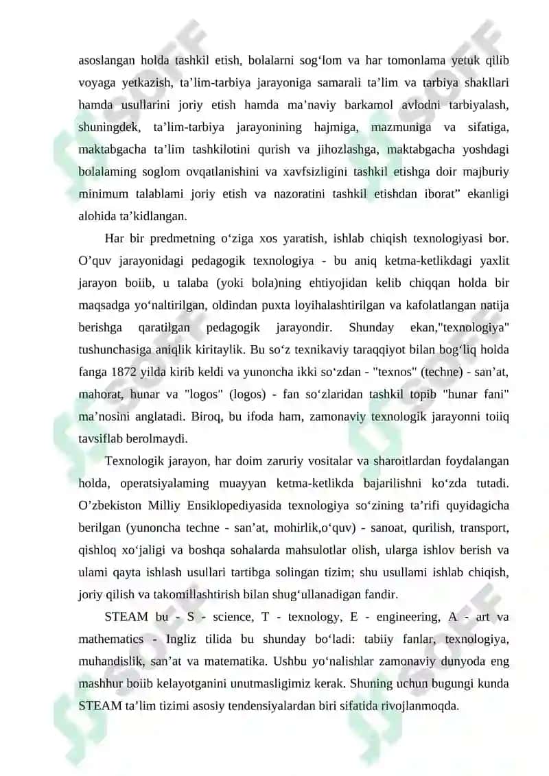 STEAM texnologiyasida integratsion faoliyatni tashkil etish 3