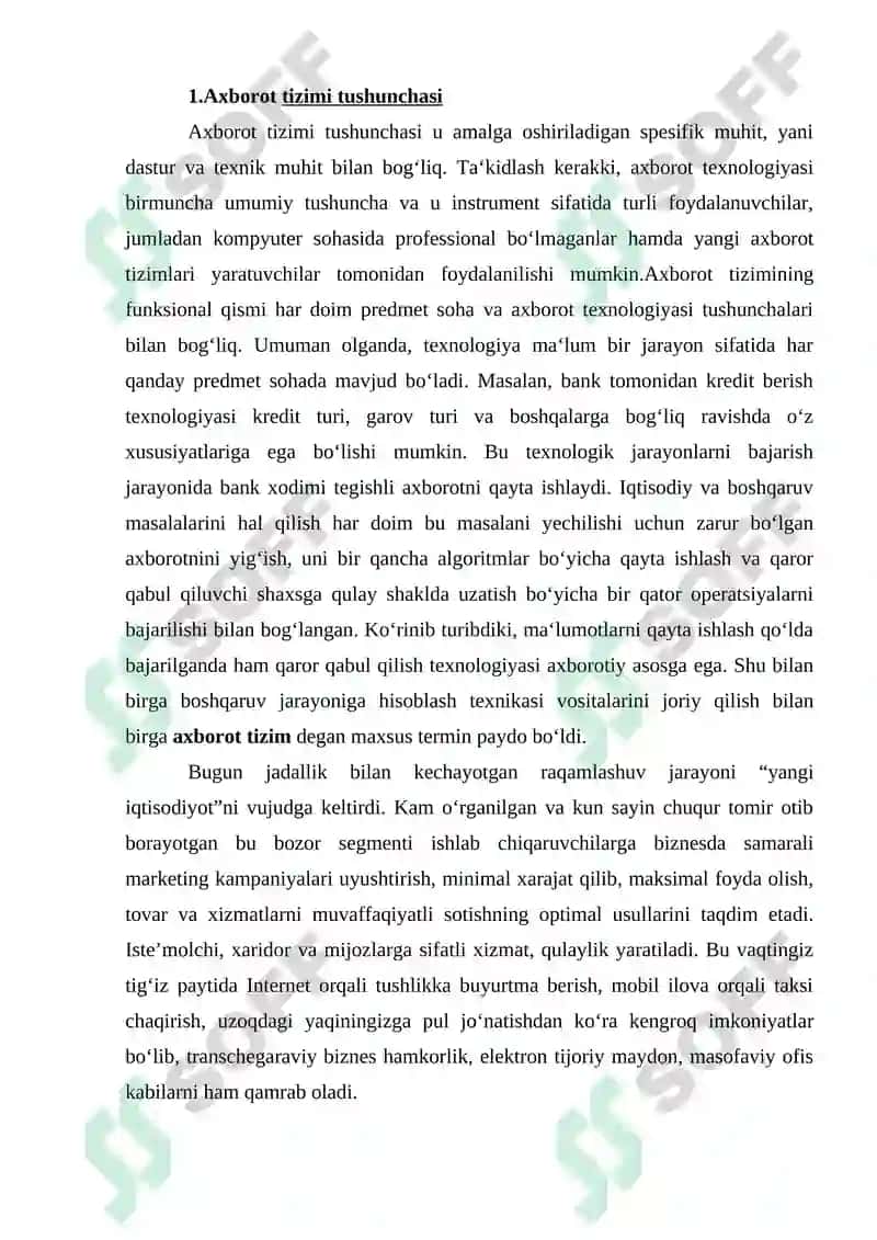 Axborot tizimi 3