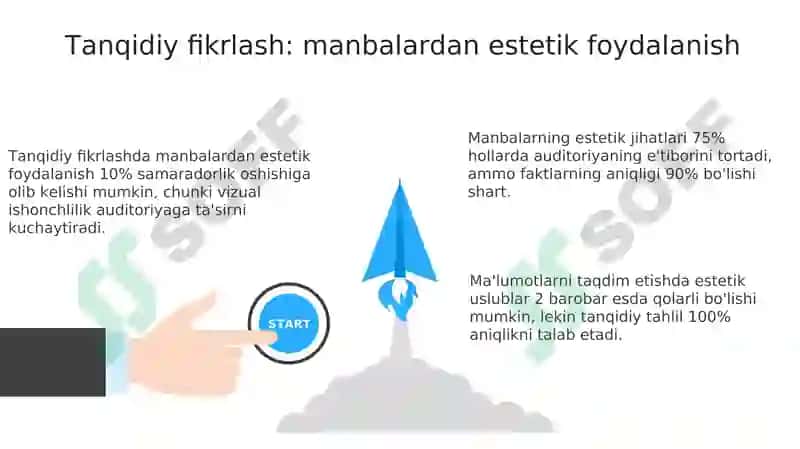 Tanqidiy fikrlash: manbalardan estetik foydalanish 3