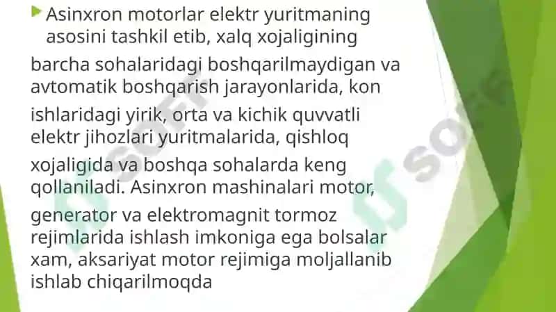 Asinxron generatorlar 3