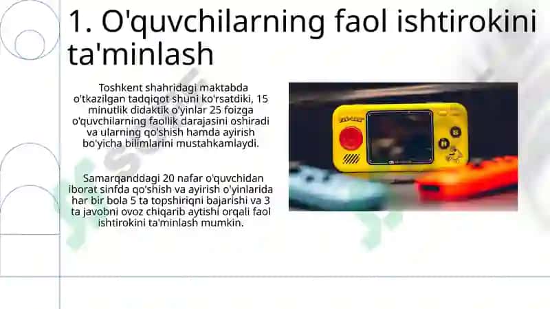 Didaktik O'yinlar 3